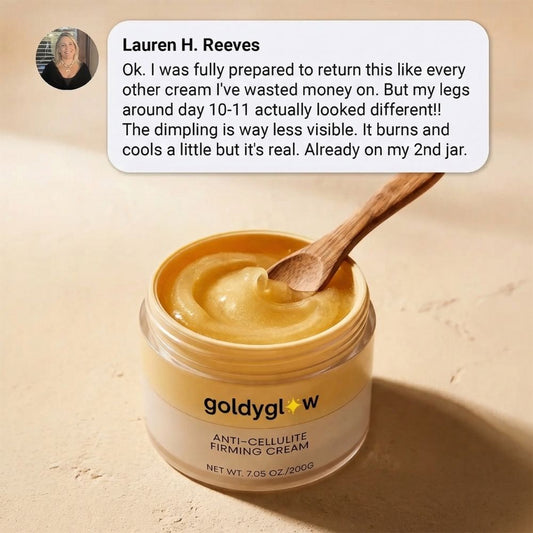 GoldyGlow Fast-Acting Skin Tightening Cellulite Cream